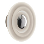 Press Wall Sconce - Silver / Frosted