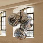 Whirl Chandelier - Polished Silver / Silver Whirl