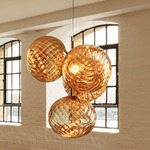 Whirl Chandelier - Polished Gold / Gold Whirl