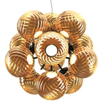 Whirl Burst Chandelier - Gold / Gold Whirl Whirl Burst Chandelier - Gold / Gold Whirl