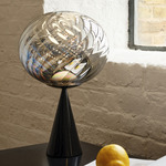 Whirl Table Lamp - Silver Whirl / Black