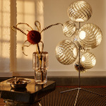 Whirl Chandelier Floor Lamp - Polished Silver / Silver Whirl