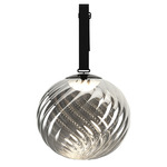 Whirl Portable Floor / Hanging Lamp - Black / Silver Whirl