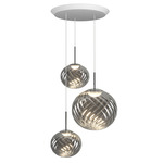 Whirl Multi Light Pendant - Silver / Silver Whirl