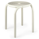 Groove Outdoor Stool - Putty