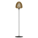 Clava Floor Lamp - Black / Natural Oak