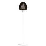 Clava Floor Lamp - White / Dark Oak