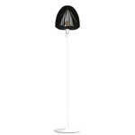 Clava Floor Lamp - White / Black Oak