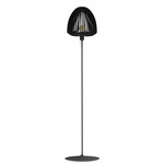 Clava Floor Lamp - Black / Black Oak