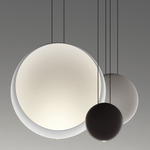 Cosmos Cluster Pendant - Matte Black / Light Grey / White / Chocolate Brown