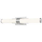 Egon Bathroom Vanity Light - Brushed Nickel / Matte Opal