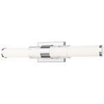 Egon Bathroom Vanity Light - Chrome / Matte Opal