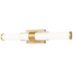 Egon Bathroom Vanity Light - Modern Gold / Matte Opal
