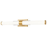 Egon Bathroom Vanity Light - Modern Gold / Matte Opal