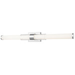 Egon Bathroom Vanity Light - Chrome / Matte Opal
