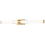 Egon Bathroom Vanity Light - Modern Gold / Matte Opal