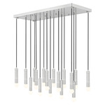 Stari Triple Linear Multi-Light Chandelier - Brushed Nickel