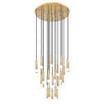 Stari Round Multi-Light Chandelier - Modern Gold