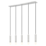 Stari Linear Multi-Light Chandelier - Brushed Nickel Stari Linear Multi-Light Chandelier - Brushed Nickel