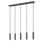 Stari Linear Multi-Light Chandelier - Matte Black Stari Linear Multi-Light Chandelier - Matte Black