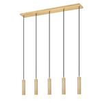 Stari Linear Multi-Light Chandelier - Modern Gold Stari Linear Multi-Light Chandelier - Modern Gold