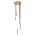 Stari Round Multi-Light Chandelier - Modern Gold