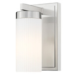 Danica Wall Sconce - Brushed Nickel / White