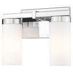 Danica Bathroom Vanity Light - Chrome / White