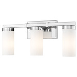 Danica Bathroom Vanity Light - Chrome / White