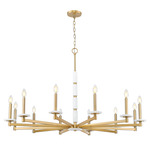 Kaden Chandelier - Modern Gold / Alabaster