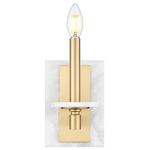 Kaden Wall Sconce - Modern Gold / Alabaster