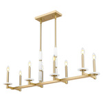 Kaden Linear Chandelier - Modern Gold / Alabaster Kaden Linear Chandelier - Modern Gold / Alabaster