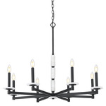 Kaden Chandelier - Matte Black / Alabaster