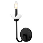 Allistair Wall Sconce - Matte Black / Frost