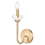 Allistair Wall Sconce - Modern Gold / Frost