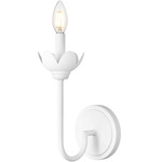 Allistair Wall Sconce - Textured White / Frost