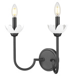 Allistair Wall Sconce - Matte Black / Frost