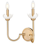 Allistair Wall Sconce - Modern Gold / Frost