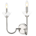 Allistair Wall Sconce - Polished Nickel / Frost