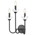 Allistair Wall Sconce - Matte Black / Frost