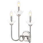 Allistair Wall Sconce - Polished Nickel / Frost