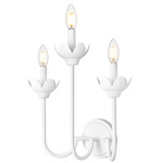 Allistair Wall Sconce - Textured White / Frost