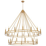 Dennison Two-Tier Chandelier - Brass