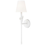Claudelle Wall Light - Textured White / White