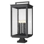 Hartwell Outdoor Pier Light - Sand Black / Clear Seedy