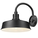 RLM Arch Outdoor Wall Light - Sand Black / Clear