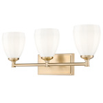 Oren Bathroom Vanity Light - Modern Gold / Matte Opal