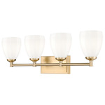Oren Bathroom Vanity Light - Modern Gold / Matte Opal