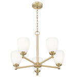 Oren Chandelier - Modern Gold / Matte Opal