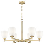 Oren Chandelier - Modern Gold / Matte Opal